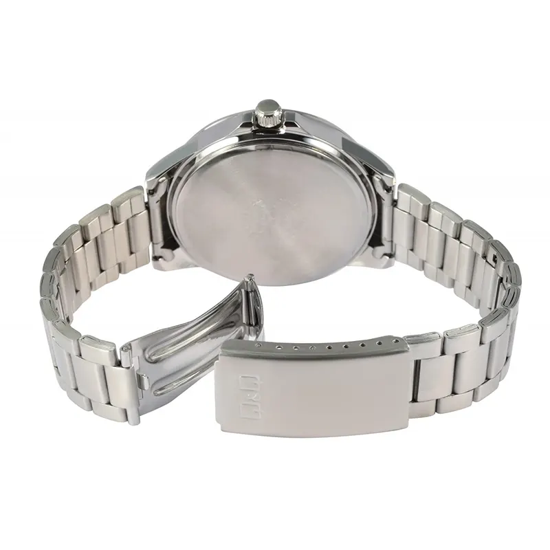 Q&Q Yellow 44mm Dial Silver-tone Men's Watch- Q28B-009PY